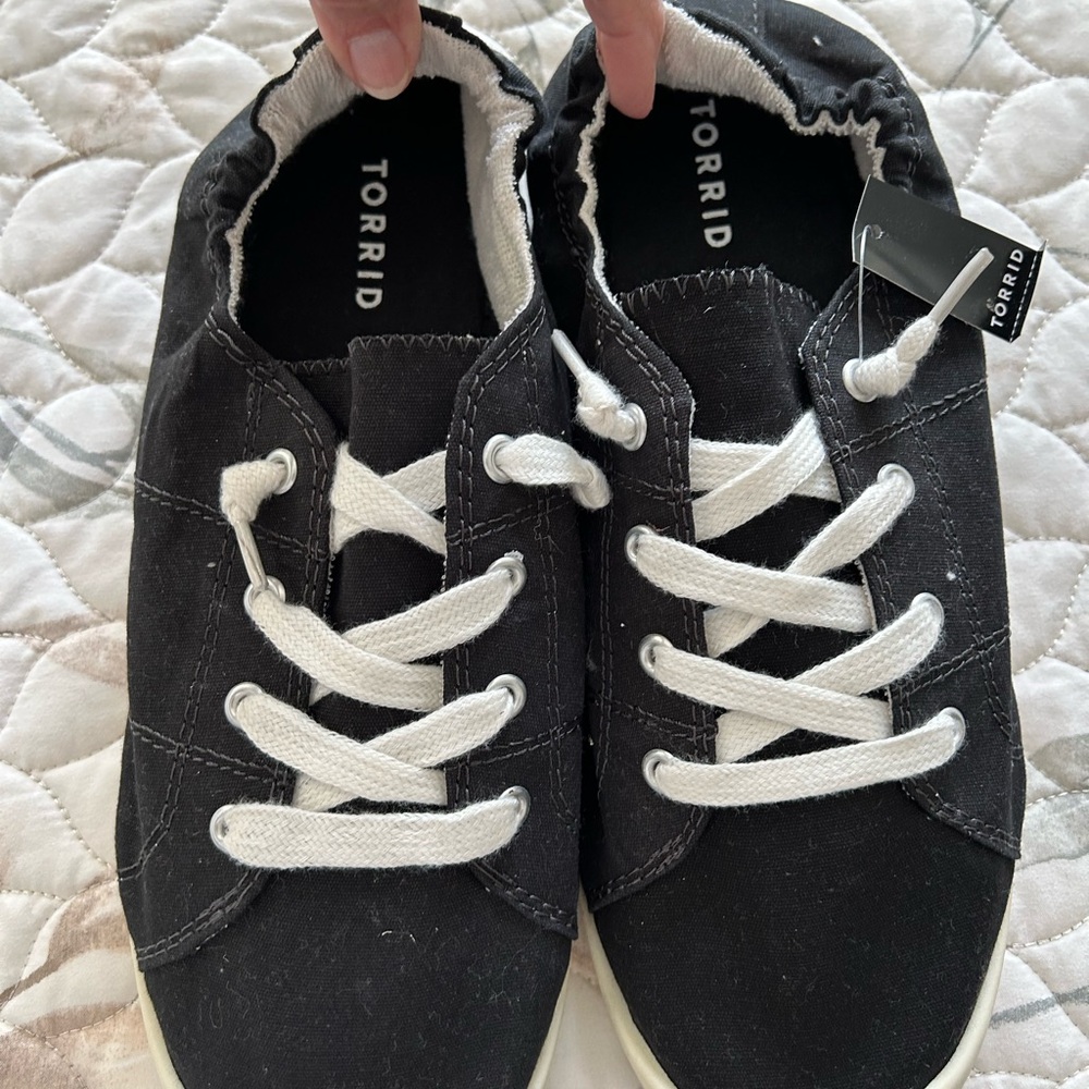 Torrid Black and White Sneakers